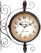 Vintage Double Sided Wall Clock Industrial Wall Clock for Outdoor Decorative picture