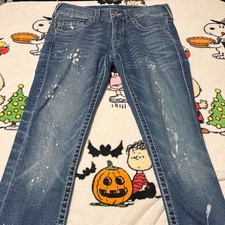 True-religion Men's Blue and Navy Jeans picture
