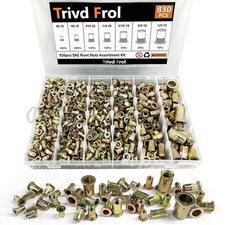 Rivet Nut Tool Kit, 830Pcs Sae Rivet Nut Assortment Kit picture