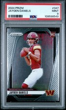 Graded 2024 Panini Prizm Jayden Daniels #347 Rookie RC Card PSA 9 Mint picture