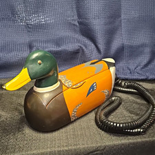 TESTED WORKING Vintage TeleMania KCL Quack Fone II Duck Phone Wood Jersey Shore picture