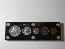 VINTAGE 1963 HALF DOLLAR QUARTER DIME NICKEL CENT US COINS PROOF SET picture