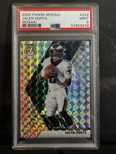 Jalen Hurts Panini Mosaic 2020 Rookies RC Mosaic Prizm #222 PSA 9 picture