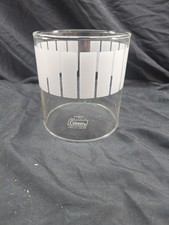 Vintage Coleman PYREX White Frosted Picket Fence Globe for 220 290 CLEAN EX COND picture