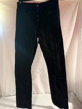 Gustin Military Wool Serge #146 Coal Jeans 33 Waist New without tags picture