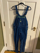 Liberty Blue Denim Bib Overalls 100% Cotton Construction Workwear 806DB 34X32  picture