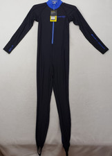 New NWT Cressi Skin 1 mm Full Suit Men's XS Black/Blue Front Zip UV Protection picture