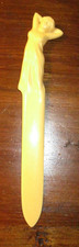 Antique Celluloid Letter Opener Woman in Clinging Gown Sculptural Art  7  1/4