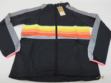New GOFLUO Skyhigh Reflective Jacket Black Unisex Adult Size Medium Full Zip  picture
