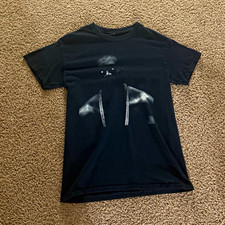 Yeezus Tour Double-Sided Black Graphic Print Crew Neck T-Shirt Size S picture