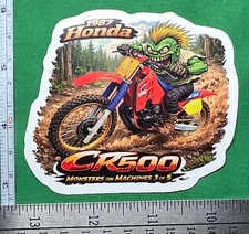 1987 Honda CR500 9x9cm Durable Die-Cut Vinyl Sticker 3 of 5 picture
