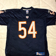 Reebok NFL Chicago Bears Brian Urlacher #54 Navy Jersey Men’s Large picture