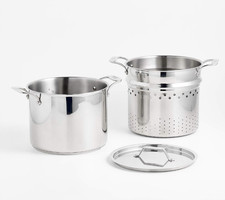 All-Clad ® Simply Strain 12-Qt. Stainless Steel Multipot with Insert NEW picture