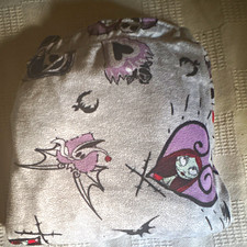 Women’s L Regular Satin Pajama Pants Gray/Purple Drawstring Jack Sally NBC picture