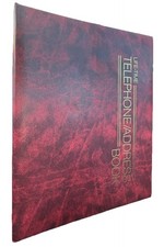 New Vintage Life-Time Telephone Address Book  Dry Erase 3 ring hardcover  picture