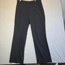 Croft & Barrow Women's Dress Pants 14 Regular Charcoal Gray Stretch Straight Leg picture