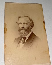 Rare Antique American Educator Prof. Senter Principal of Dean Academy CDV Photo picture