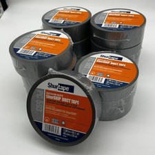 Shurtape PC593 Duct Tape Silver 48MM X 55m 8 Mil General Purpose 152303 12 Rolls picture