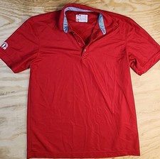 Chic-Fil-A Logo Red Lightweight Polo Shirt Mens Medium picture