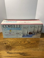 Vtg 1994 Corelle Coordinates English Breakfast 10 Pc Beverage Set 16oz Glasses picture