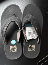Men’s Reef Element Flip Flop, Bottle Opener, Black, Sz 8, 9, 10, or 11 picture