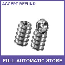 TEN 4x8x3mm Shield MF84ZZ Single Row Flanged Ball Bearings Universal picture