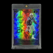 JONATHAN TAYLOR ROOKIE BLACK RAINBOW FOIL CARD 2020 Illusions Base RC - Colts picture
