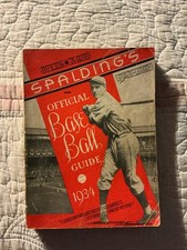 Official 1934 Spalding's Baseball Guide   picture