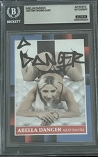 Abella Danger Signed Custom Trading Card Beckett Encapsulated Autograph GOAT COA picture