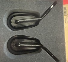 Thrashin Supply Billet Mini Mirrors - Finned - Black picture