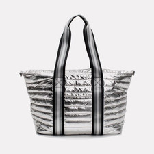 THINK ROYLN Metallic Wingman Bag – Silver – NEW Without Tags picture