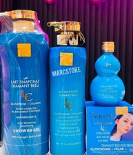 4pc. Lait snapchat Diamant blue Body lotion, serum, soap & Face Cream Set.👌 picture