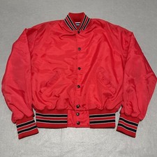 VTG Yamaha Jacket Mens XL Red Holloway Varsity Bomber Ellensburg Washington USA picture