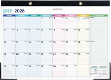 2026-2027 Desk Calendar 18 Months Calendar 17X 12 Large Office Desk Top Calendar picture