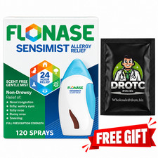Flonase Sensimist Allergy Relief Nasal Non-Drowsy 120 Sprays + Free Wipe EX 6/27 picture