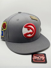 ATL Atlanta Hawks True To Atlanta 9Fifty Gray SnapBack Hat Cap picture