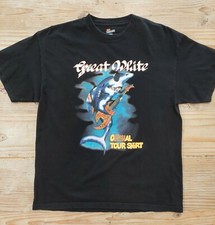 Great White Concert Shirt Vintage 2004-2005 World Tour T-Shirt VTG Size Large L picture