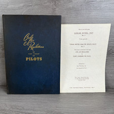 Civil Air Regulations Flight Standards for Pilots HC 1960 Book & Cleveland Chart picture
