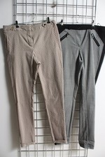 2 x Tu Primark Womens Printed Slim Trousers Bundle - Size 12 (n39) picture