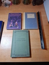 VINTAGE Lot of 3 Vintage Old, Small Antique Books picture