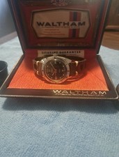 Waltham NOS Skindiver W/Box Vintage Dive Watch. picture