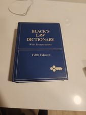 Black’s Law Dictionary Fifth Edition Hardcover 1979 With Pronunciations picture