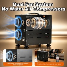 TUXING 4500psi PCP Portable Air Compressor 800W Double Cylinder Auto-Stop Pump picture
