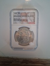 1889 $1 Brilliant Uncirculated  NGC #8665056-033-NO MINT MARK-STRIKES ON MOUTH picture
