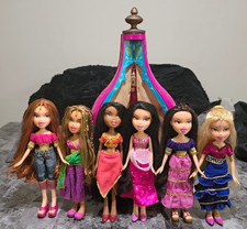 Bratz Genie Magic Complete Set/Lot Including Playset, Sasha, Jade, Etc 6 Dolls picture