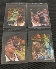 1996-97 Flair Showcase - Olajuwon 14, Drexler 22, Allen RC 35, McDyess 24 ROW O picture