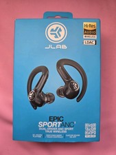 JLab Epic Sport ANC 3 Dual-Driver Sport Wireless Earbuds Black picture