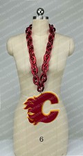 New NHL Calgary Flames BIG Fan Chain Red Necklace Foam MI USA picture