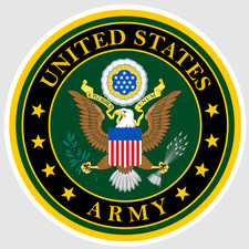 US Army Decal Sticker United States Military Veteran Logo Seal Flag 03 picture
