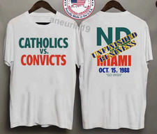 Catholics Vs Convicts 1988 Cotton T-Shirt picture
